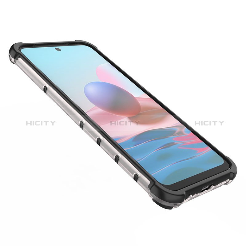 Carcasa Bumper Funda Silicona Transparente 360 Grados AM1 para Xiaomi Redmi Note 10S 4G