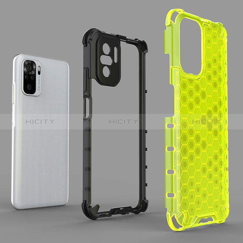 Carcasa Bumper Funda Silicona Transparente 360 Grados AM1 para Xiaomi Redmi Note 10S 4G