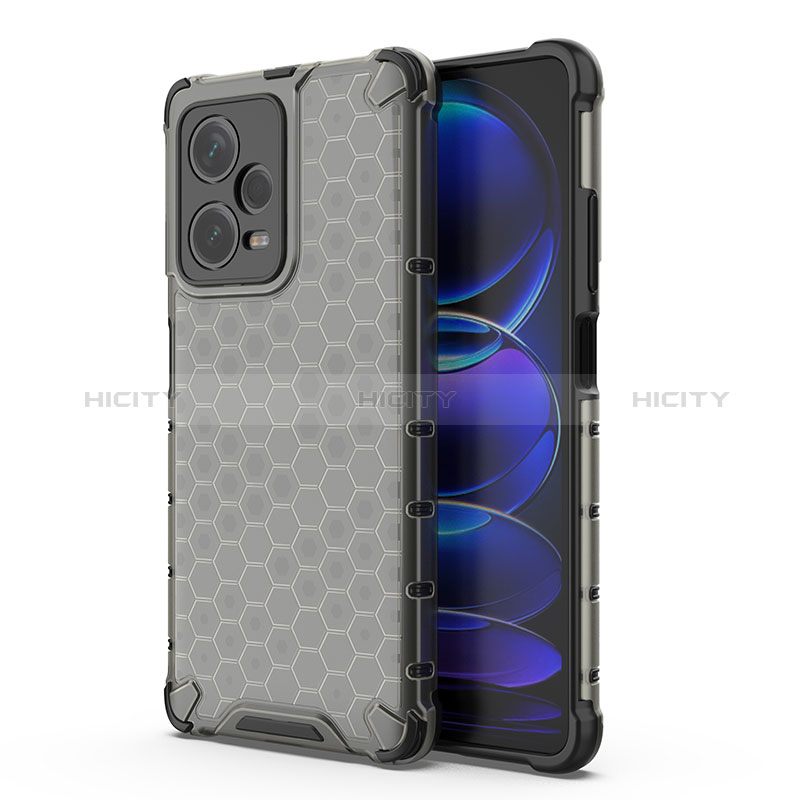 Carcasa Bumper Funda Silicona Transparente 360 Grados AM1 para Xiaomi Redmi Note 12 Explorer Negro