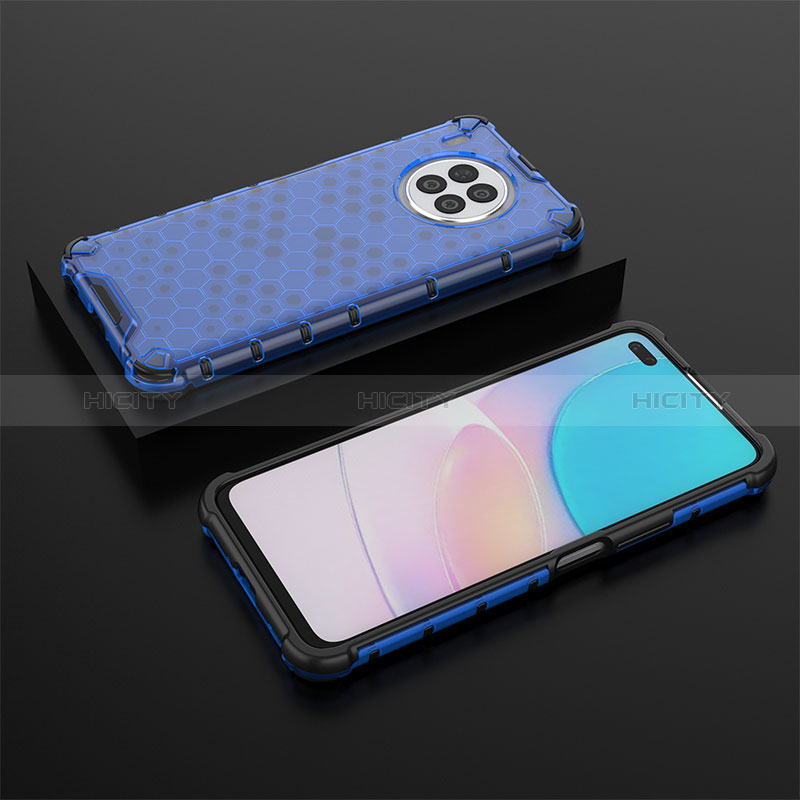 Carcasa Bumper Funda Silicona Transparente 360 Grados AM2 para Huawei Honor 50 Lite Azul