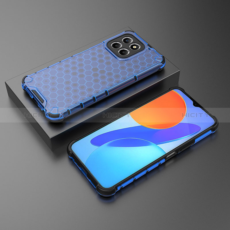 Carcasa Bumper Funda Silicona Transparente 360 Grados AM2 para Huawei Honor 70 Lite 5G Azul