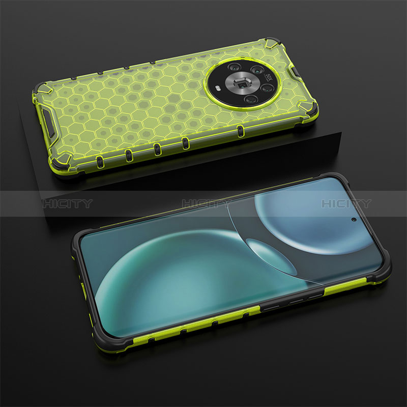 Carcasa Bumper Funda Silicona Transparente 360 Grados AM2 para Huawei Honor Magic4 5G Verde