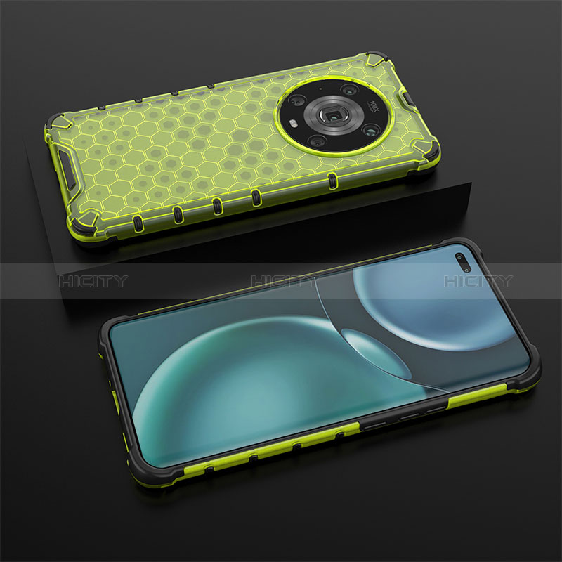 Carcasa Bumper Funda Silicona Transparente 360 Grados AM2 para Huawei Honor Magic4 Pro 5G Verde