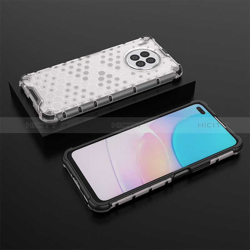 Carcasa Bumper Funda Silicona Transparente 360 Grados AM2 para Huawei Nova 8i Blanco