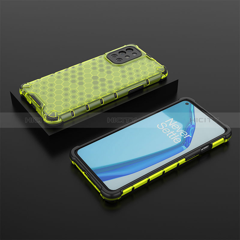 Carcasa Bumper Funda Silicona Transparente 360 Grados AM2 para OnePlus 9R 5G Verde