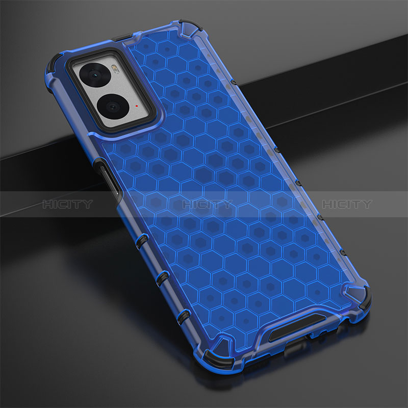 Carcasa Bumper Funda Silicona Transparente 360 Grados AM2 para Oppo A36 Azul