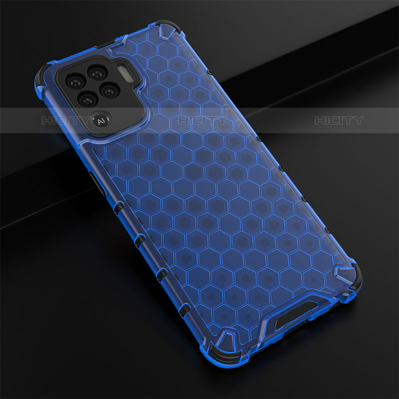 Carcasa Bumper Funda Silicona Transparente 360 Grados AM2 para Oppo A94 4G Azul