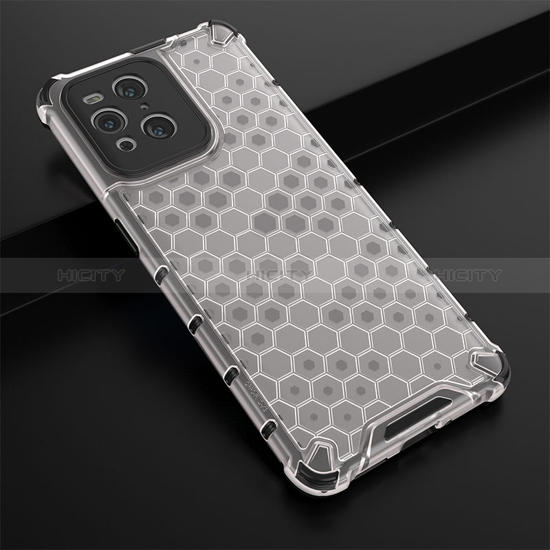 Carcasa Bumper Funda Silicona Transparente 360 Grados AM2 para Oppo Find X3 5G