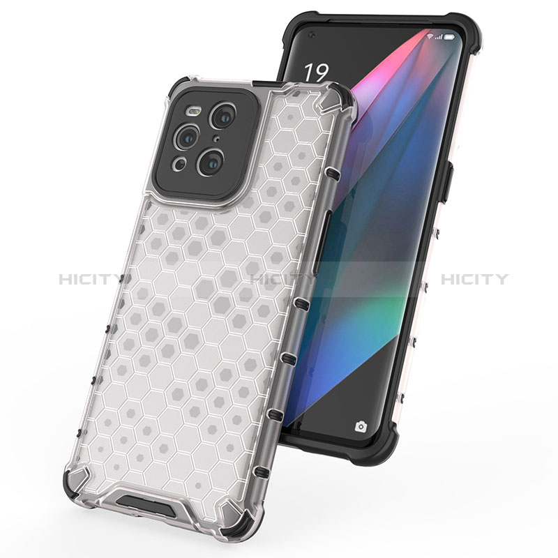 Carcasa Bumper Funda Silicona Transparente 360 Grados AM2 para Oppo Find X3 5G