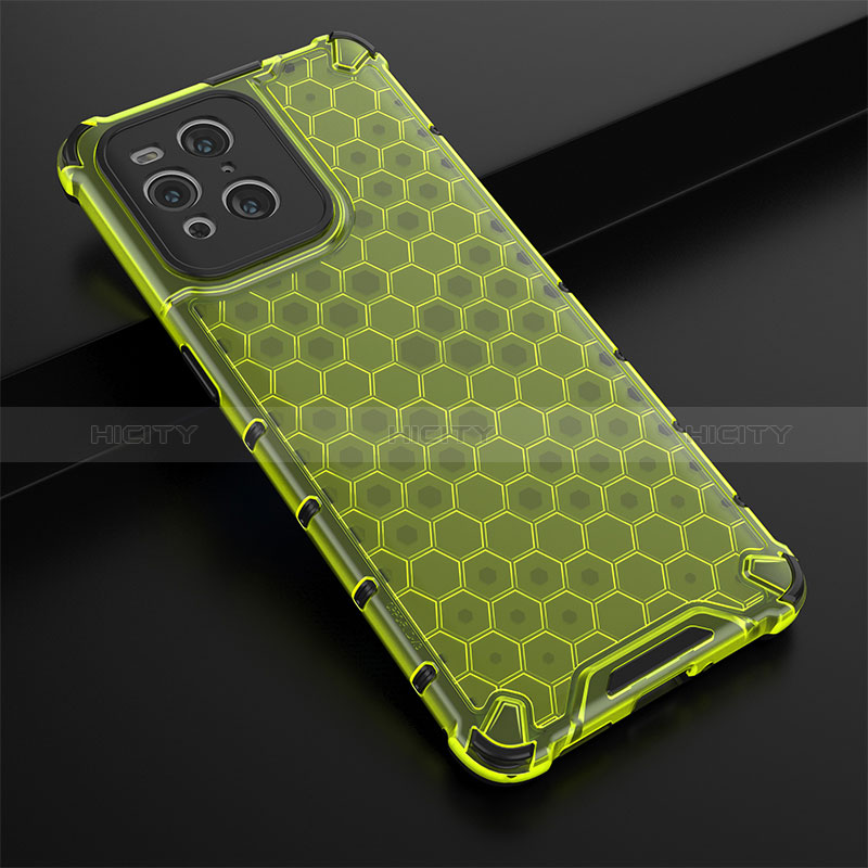 Carcasa Bumper Funda Silicona Transparente 360 Grados AM2 para Oppo Find X3 5G Verde