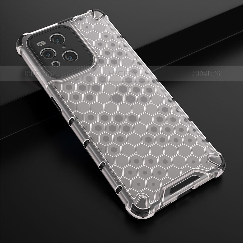 Carcasa Bumper Funda Silicona Transparente 360 Grados AM2 para Oppo Find X3 Pro 5G