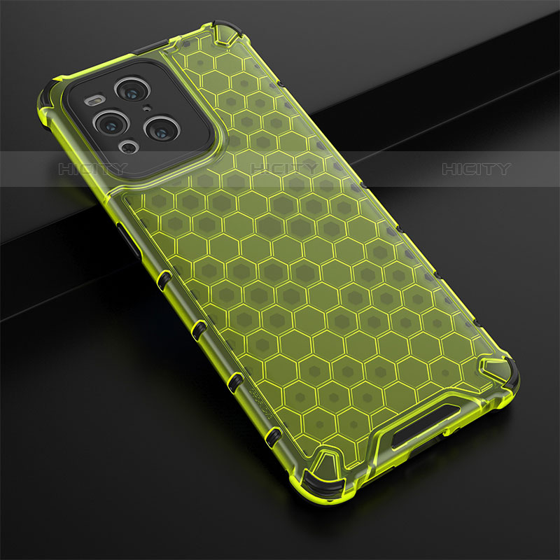 Carcasa Bumper Funda Silicona Transparente 360 Grados AM2 para Oppo Find X3 Pro 5G Verde