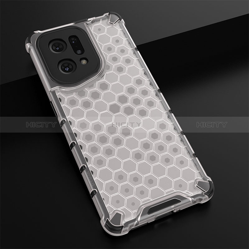 Carcasa Bumper Funda Silicona Transparente 360 Grados AM2 para Oppo Find X5 5G