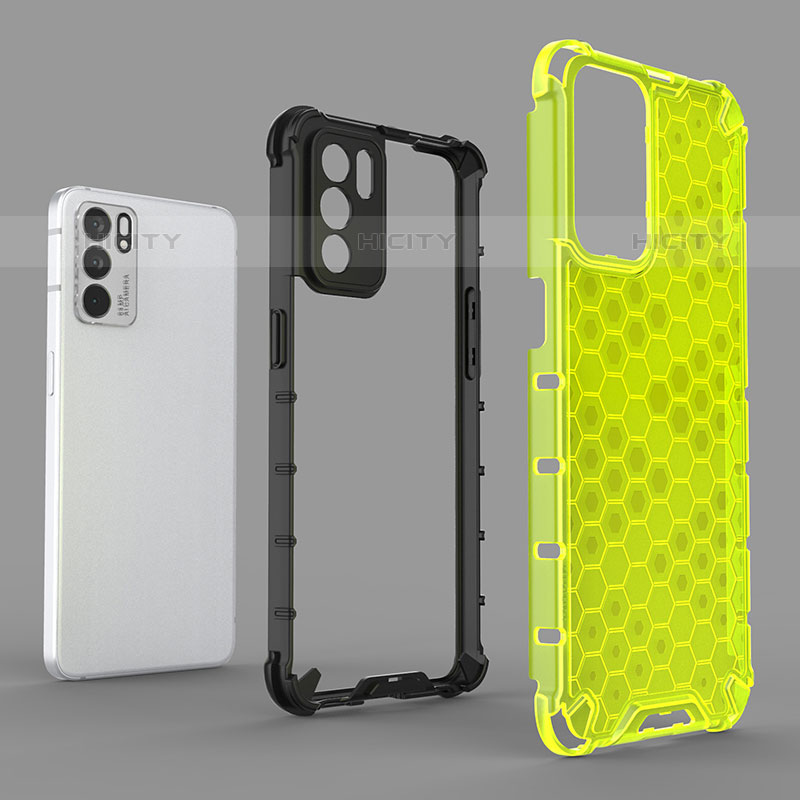 Carcasa Bumper Funda Silicona Transparente 360 Grados AM2 para Oppo Reno6 5G