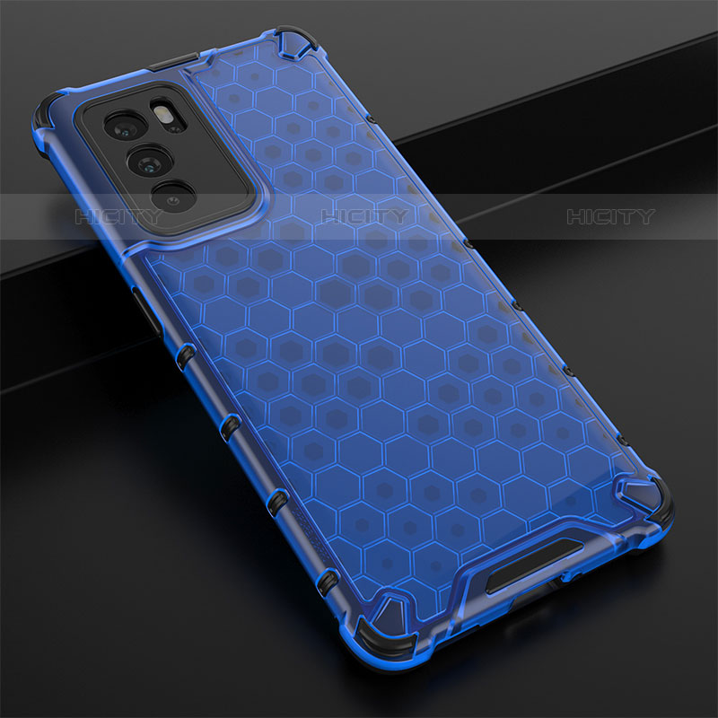 Carcasa Bumper Funda Silicona Transparente 360 Grados AM2 para Oppo Reno6 Pro 5G India