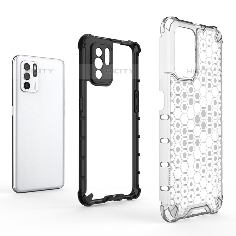 Carcasa Bumper Funda Silicona Transparente 360 Grados AM2 para Oppo Reno6 Z 5G