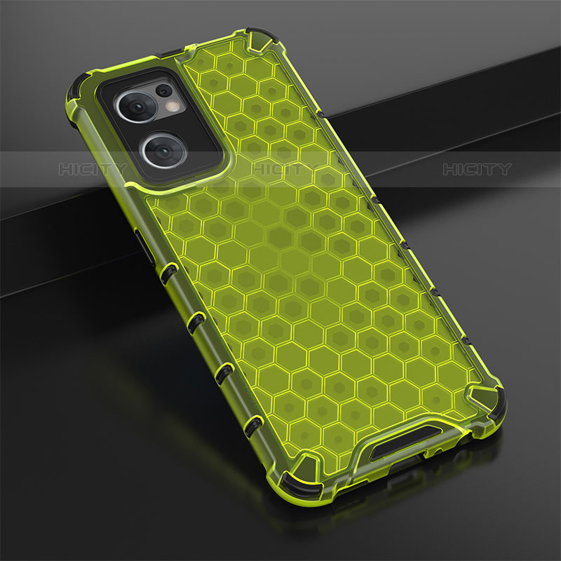 Carcasa Bumper Funda Silicona Transparente 360 Grados AM2 para Oppo Reno7 5G Verde