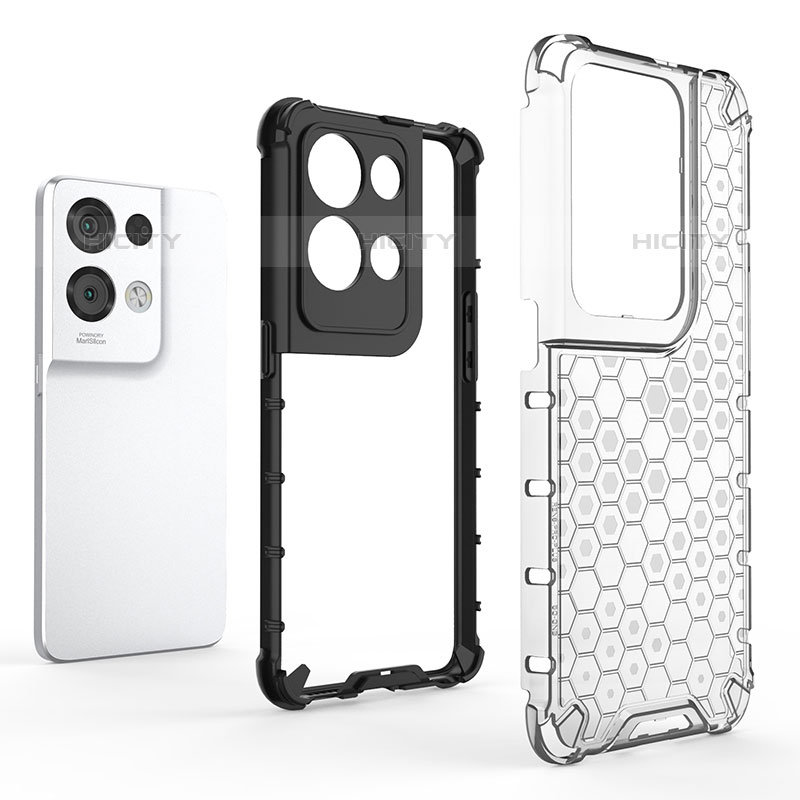 Carcasa Bumper Funda Silicona Transparente 360 Grados AM2 para Oppo Reno8 Pro 5G