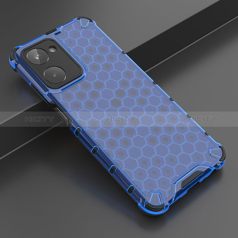 Carcasa Bumper Funda Silicona Transparente 360 Grados AM2 para Realme 10 4G Azul