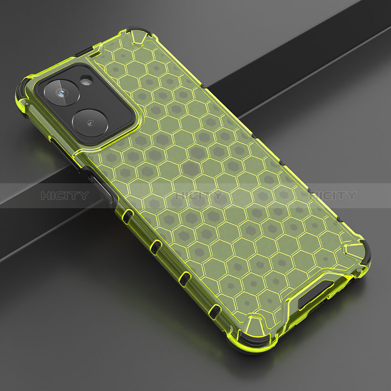 Carcasa Bumper Funda Silicona Transparente 360 Grados AM2 para Realme 10 4G Verde