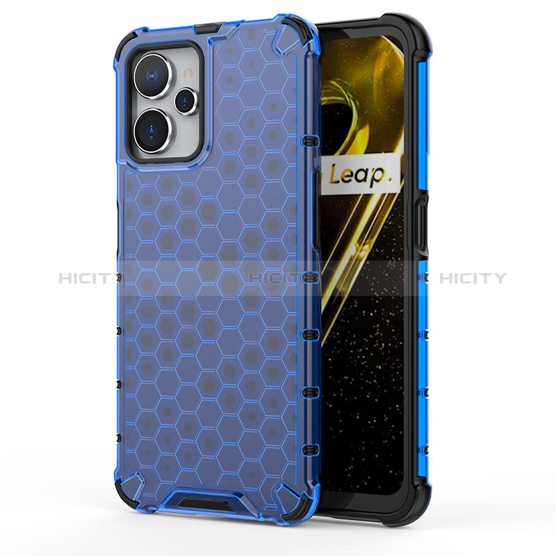 Carcasa Bumper Funda Silicona Transparente 360 Grados AM2 para Realme 10 5G Azul