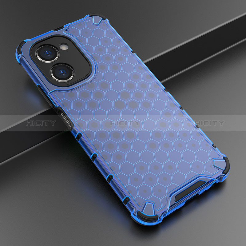 Carcasa Bumper Funda Silicona Transparente 360 Grados AM2 para Realme C33 (2023) Azul