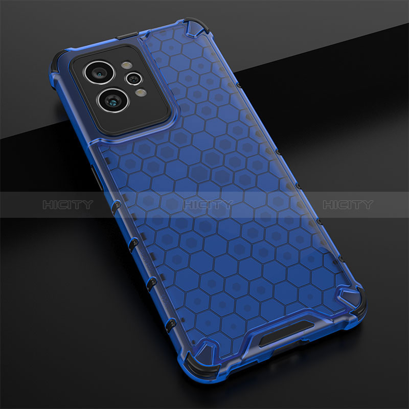 Carcasa Bumper Funda Silicona Transparente 360 Grados AM2 para Realme GT2 Pro 5G Azul