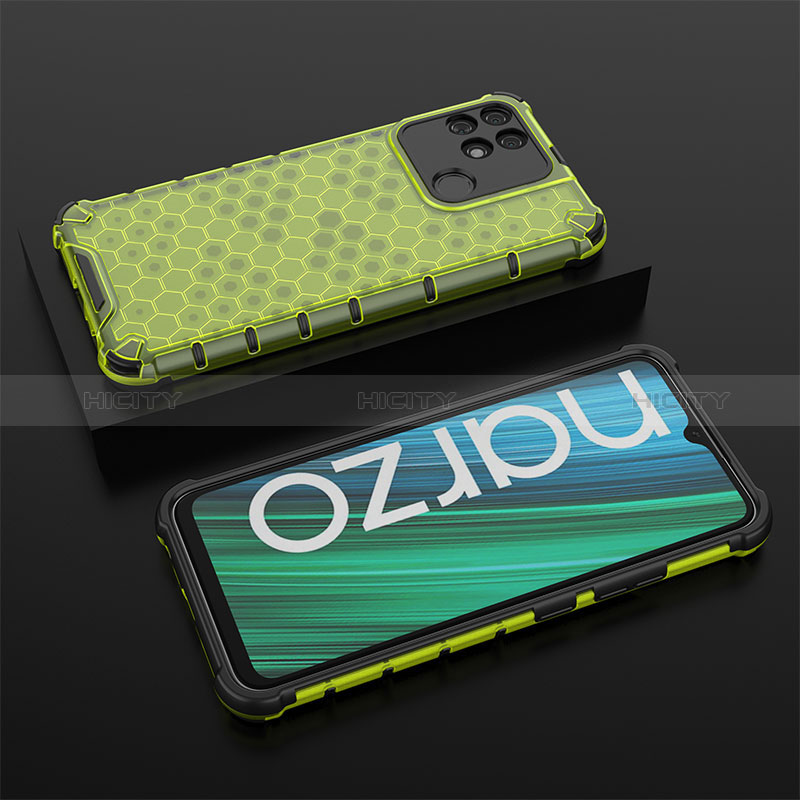 Carcasa Bumper Funda Silicona Transparente 360 Grados AM2 para Realme Narzo 50A Verde