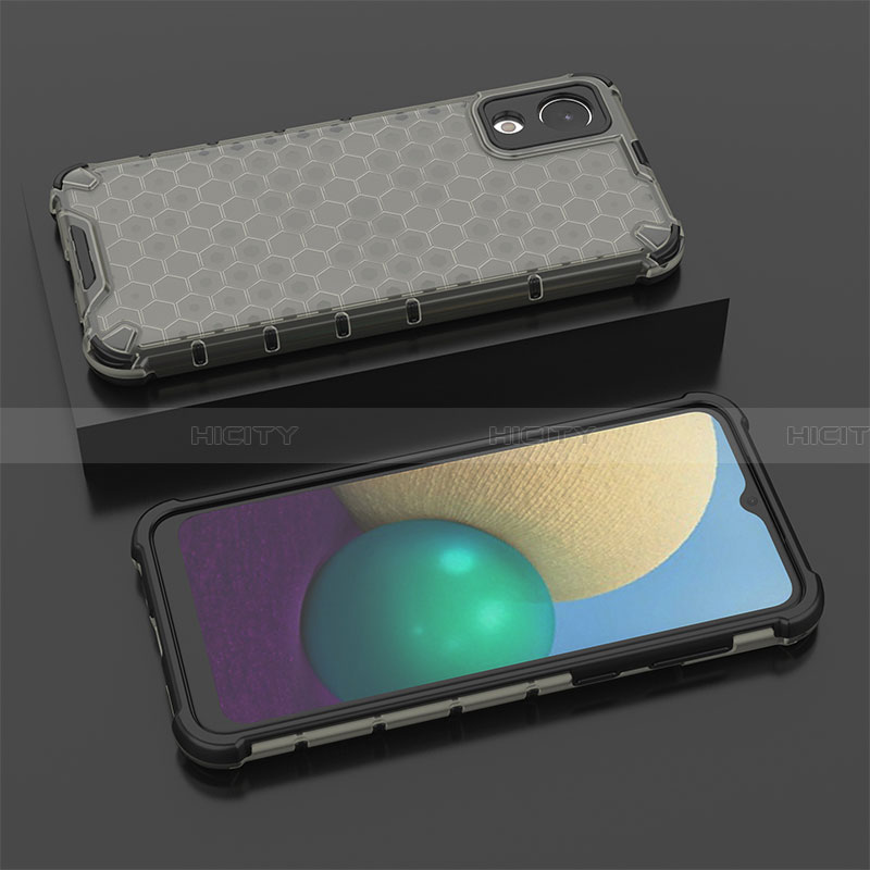 Carcasa Bumper Funda Silicona Transparente 360 Grados AM2 para Samsung Galaxy A03 Core Negro