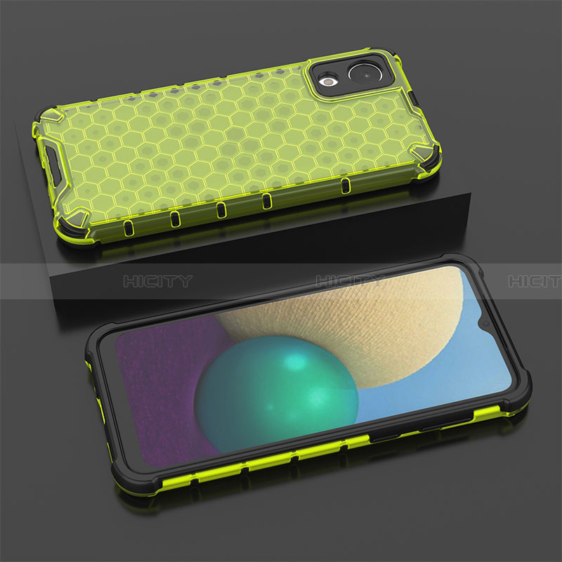 Carcasa Bumper Funda Silicona Transparente 360 Grados AM2 para Samsung Galaxy A03 Core Verde