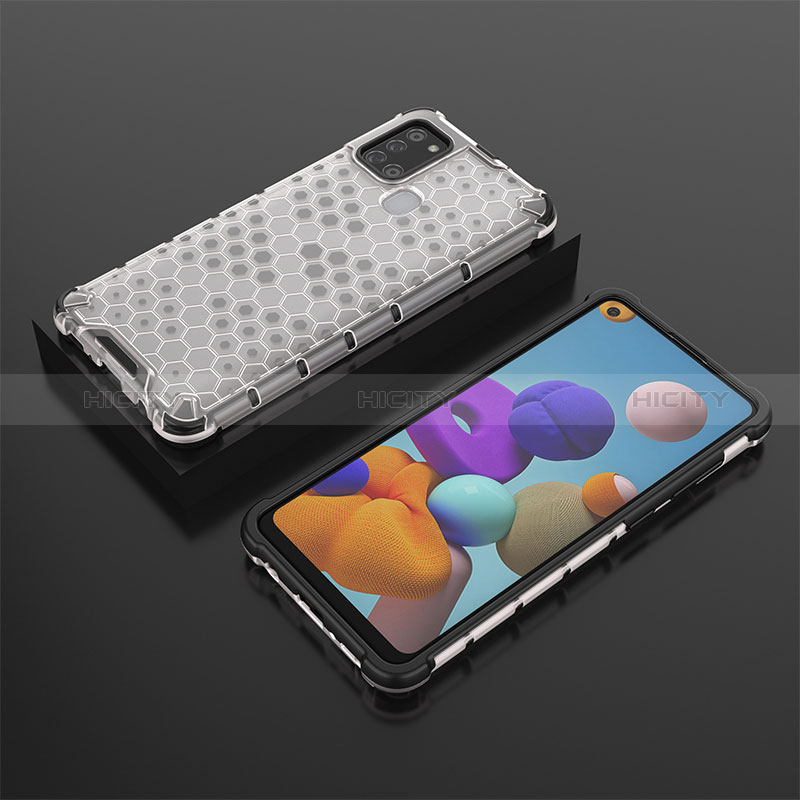 Carcasa Bumper Funda Silicona Transparente 360 Grados AM2 para Samsung Galaxy A21s