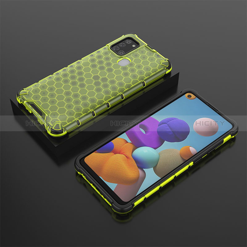 Carcasa Bumper Funda Silicona Transparente 360 Grados AM2 para Samsung Galaxy A21s