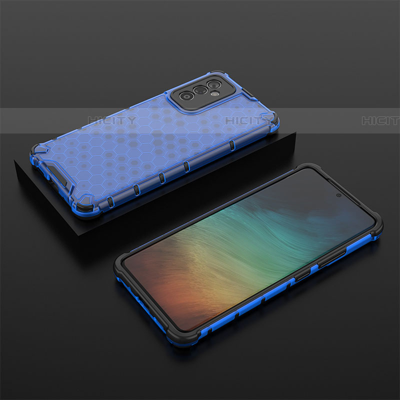 Carcasa Bumper Funda Silicona Transparente 360 Grados AM2 para Samsung Galaxy A24 4G Azul