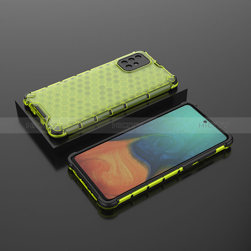 Carcasa Bumper Funda Silicona Transparente 360 Grados AM2 para Samsung Galaxy A71 4G A715 Verde