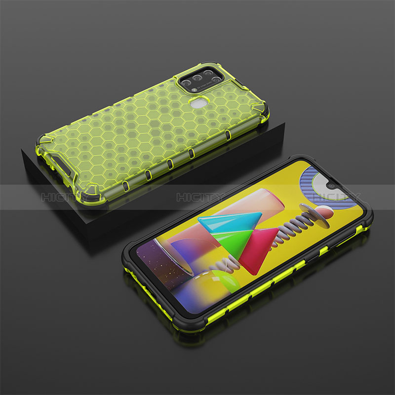 Carcasa Bumper Funda Silicona Transparente 360 Grados AM2 para Samsung Galaxy M31 Prime Edition Verde