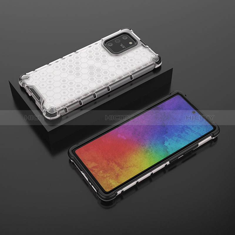 Carcasa Bumper Funda Silicona Transparente 360 Grados AM2 para Samsung Galaxy M80S Blanco