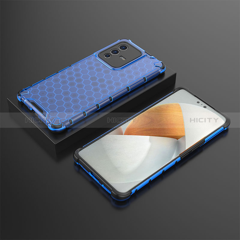 Carcasa Bumper Funda Silicona Transparente 360 Grados AM2 para Vivo V23 Pro 5G Azul