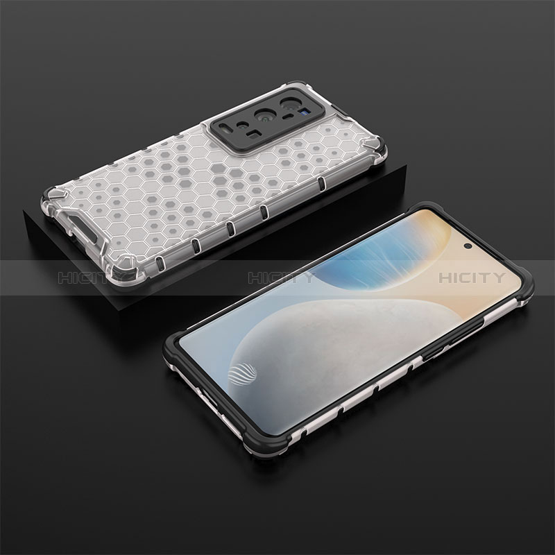 Carcasa Bumper Funda Silicona Transparente 360 Grados AM2 para Vivo X60 Pro+ Plus 5G