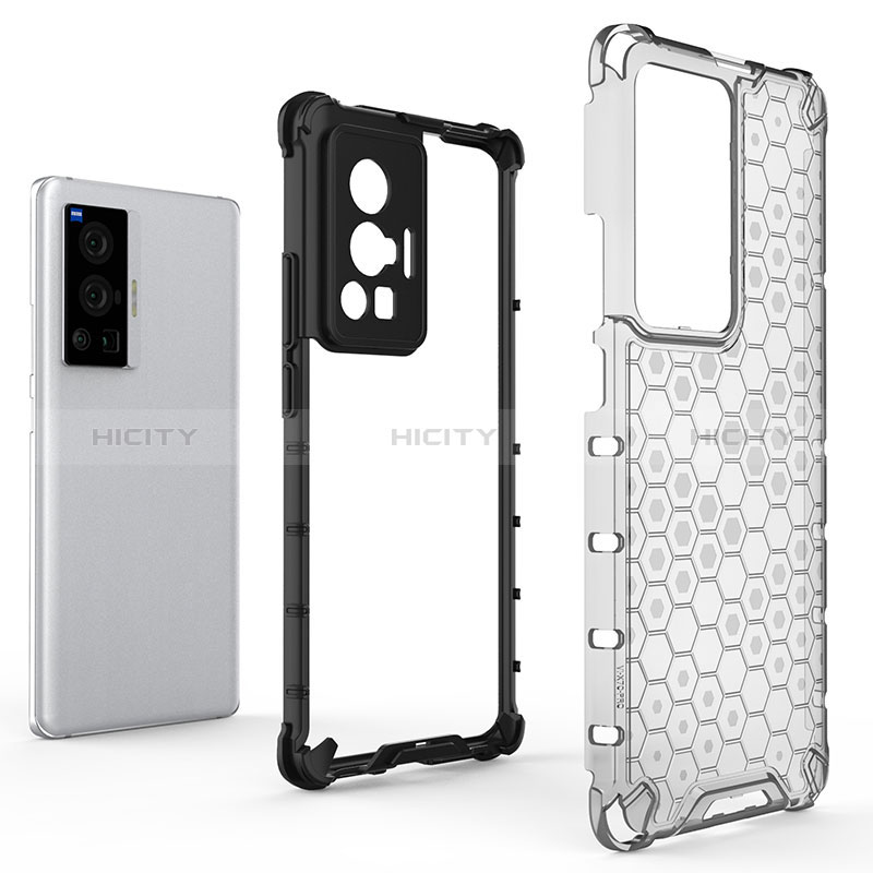 Carcasa Bumper Funda Silicona Transparente 360 Grados AM2 para Vivo X70 Pro 5G