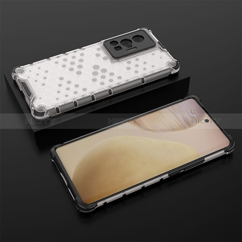 Carcasa Bumper Funda Silicona Transparente 360 Grados AM2 para Vivo X70 Pro 5G