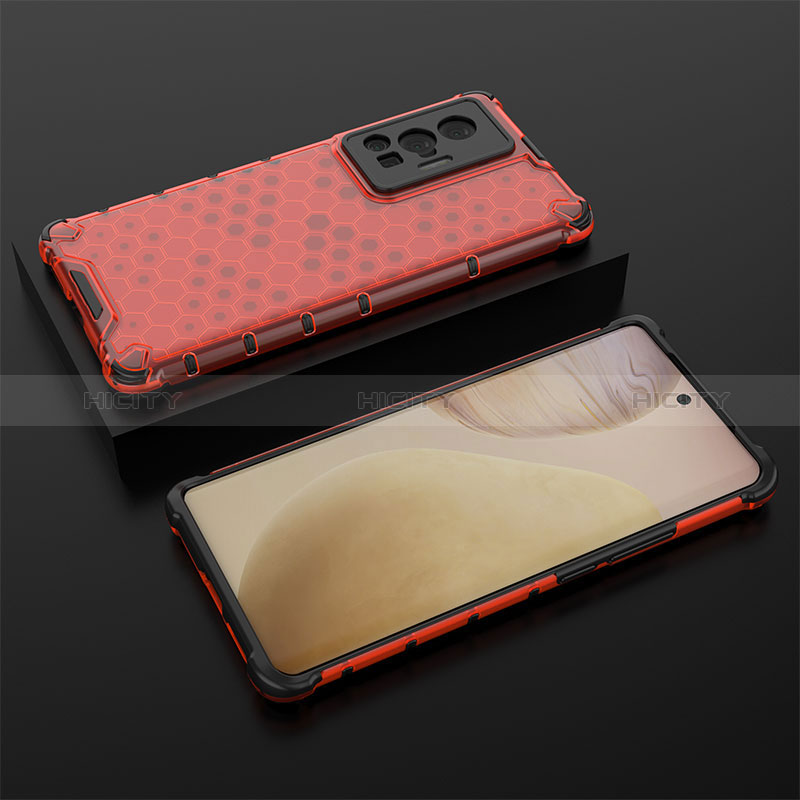 Carcasa Bumper Funda Silicona Transparente 360 Grados AM2 para Vivo X70 Pro 5G