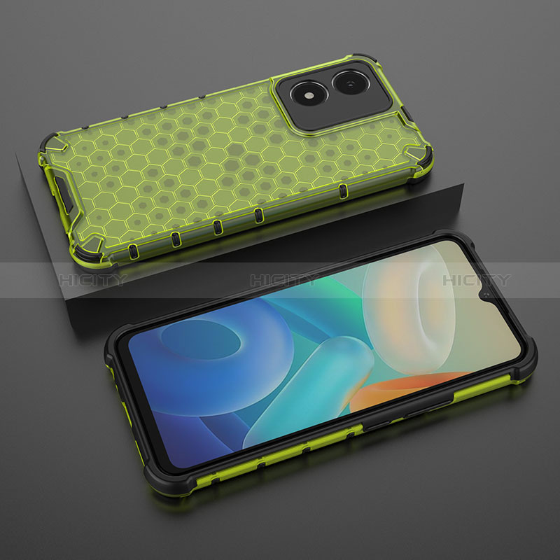 Carcasa Bumper Funda Silicona Transparente 360 Grados AM2 para Vivo Y02S Verde