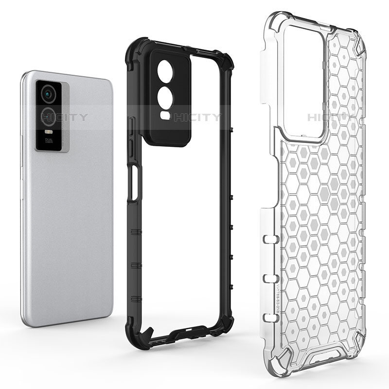 Carcasa Bumper Funda Silicona Transparente 360 Grados AM2 para Vivo Y74s 5G