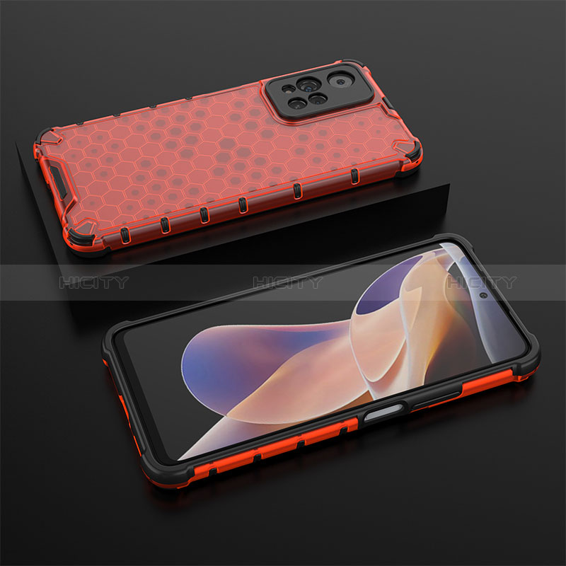 Carcasa Bumper Funda Silicona Transparente 360 Grados AM2 para Xiaomi Mi 11i 5G (2022) Rojo