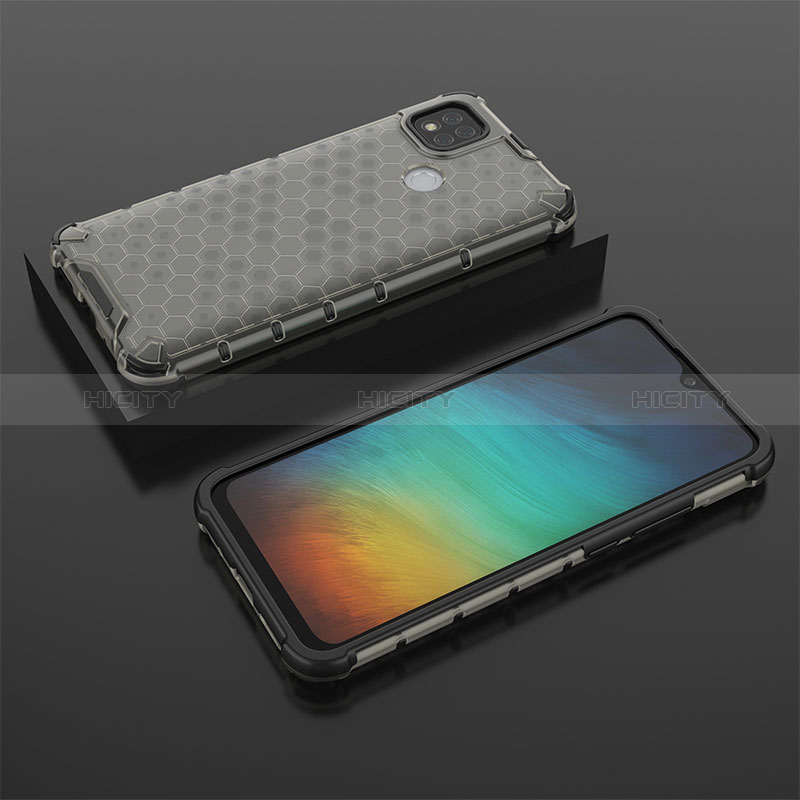 Carcasa Bumper Funda Silicona Transparente 360 Grados AM2 para Xiaomi POCO C3 Negro