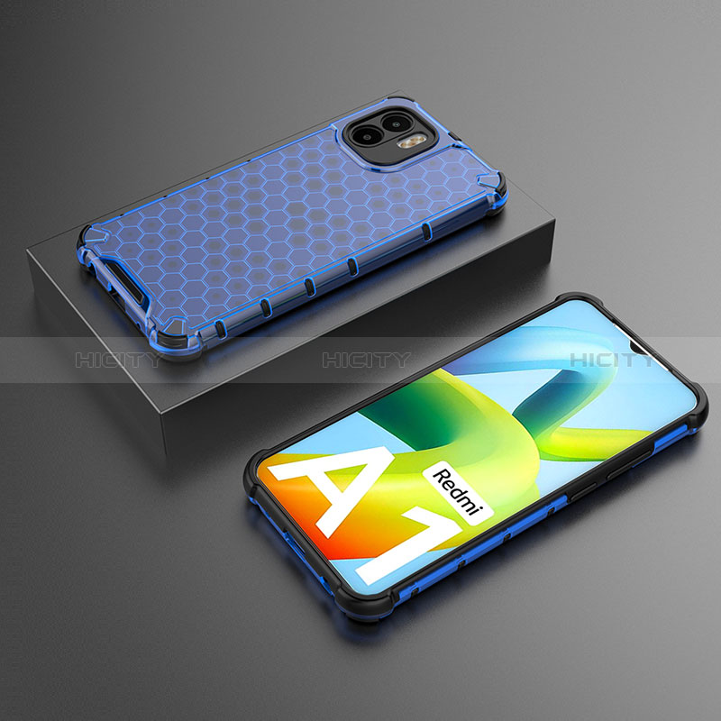 Carcasa Bumper Funda Silicona Transparente 360 Grados AM2 para Xiaomi Poco C50 Azul