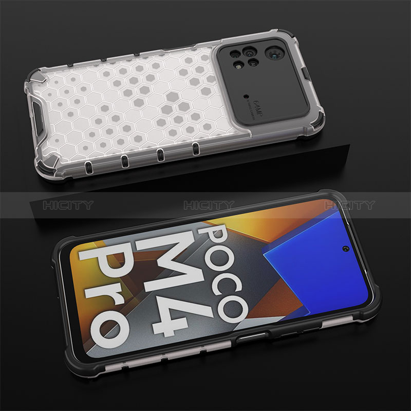 Carcasa Bumper Funda Silicona Transparente 360 Grados AM2 para Xiaomi Poco M4 Pro 4G