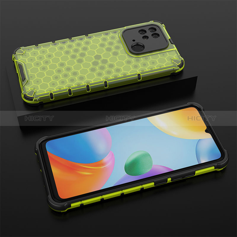 Carcasa Bumper Funda Silicona Transparente 360 Grados AM2 para Xiaomi Redmi 10 India Verde