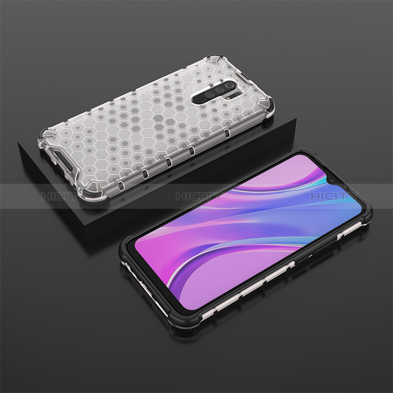 Carcasa Bumper Funda Silicona Transparente 360 Grados AM2 para Xiaomi Redmi 9 Blanco