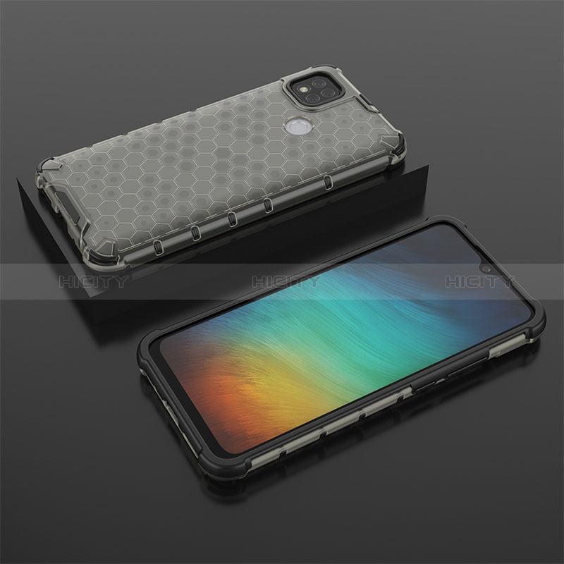 Carcasa Bumper Funda Silicona Transparente 360 Grados AM2 para Xiaomi Redmi 9 India Negro
